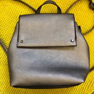 Gunmetal grey backpack/purse